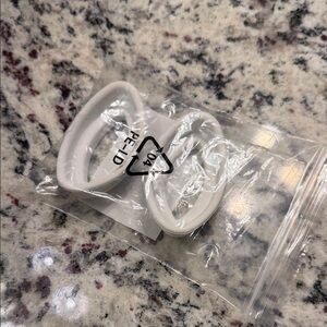 White Silicone Replacement Bands for Wearable Device